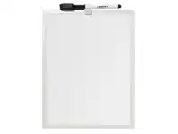 Officeworks J.Burrows Aluminium Magnetic Whiteboard 215 x 279mm White offer
