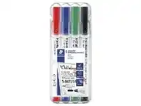 Staedtler Lumocolor Compact Whiteboard Marker Assorted 4 Pack