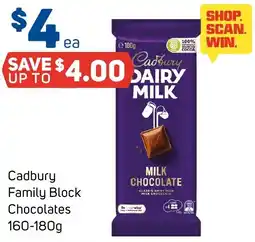 Foodland Cadbury Family Block Chocolates offer