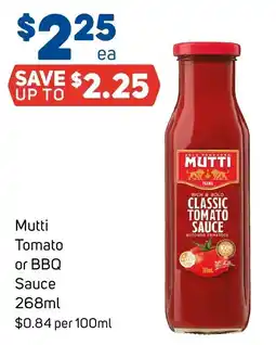 Foodland Mutti Tomato Sauce offer