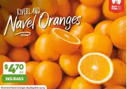 Foodland Riverland Navel Oranges offer
