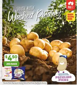 Foodland Peculiar Picks Silly Spuds Washed White & Red Potato offer