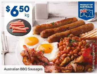 Foodland Australian BBQ Sausages offer