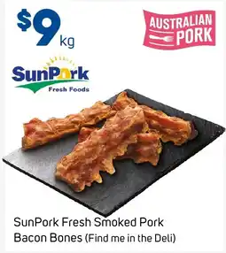 Foodland SunPork Fresh Smoked Pork Bacon Bones offer