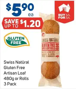 Foodland Swiss Natüral Gluten Free Artisan Loaf offer
