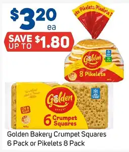 Foodland Golden Bakery Crumpet Squares offer