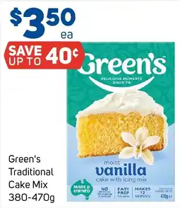 Foodland Green's Traditional Cake Mix offer