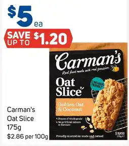 Foodland Carman's Oat Slice offer