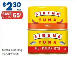 Foodland Sirena Tuna offer