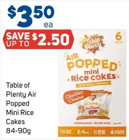 Foodland Table of Plenty Air Popped Mini Rice Cakes offer