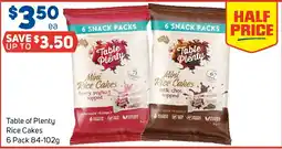 Foodland Table of Plenty Rice Cakes offer