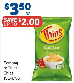 Foodland Samboy or Thins Chips offer