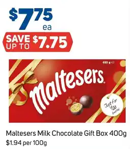 Foodland Maltesers Milk Chocolate Gift Box offer