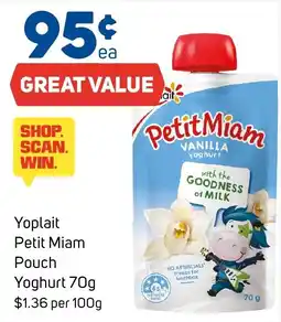 Foodland Yoplait Petit Miam Pouch Yoghurt offer