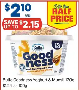 Foodland Bulla Goodness Yoghurt & Muesli offer