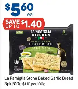 Foodland La Famiglia Stone Baked Garlic Bread offer