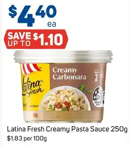 Foodland Latina Fresh Creamy Pasta Sauce offer