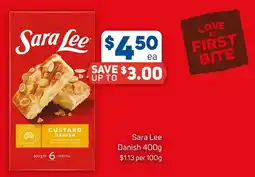 Foodland Sara Lee Custard Danish offer