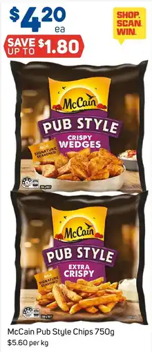 Foodland McCain Pub Style Chips offer