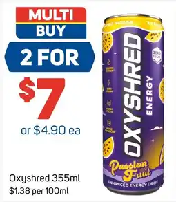 Foodland Oxyshred Passion Fruit offer