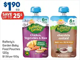 Foodland Rafferty's Garden Baby Food Pouches offer