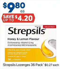 Foodland Strepsils Honey & Lemon Flavour offer