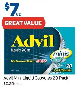 Foodland Advil Mini Liquid Capsules offer