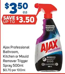 Foodland Ajax Professional Bathroom, Kitchen or Mould Remover Trigger Spray offer