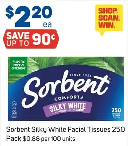 Foodland Sorbent Silky White Facial Tissues offer