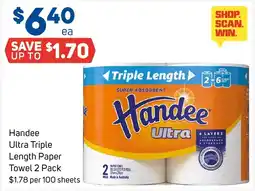 Foodland Handee Ultra Triple Length Paper Towel offer