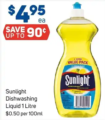 Foodland Sunlight Dishwashing Liquid offer