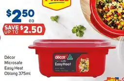 Foodland Décor Microsafe Easy Heat Oblong offer