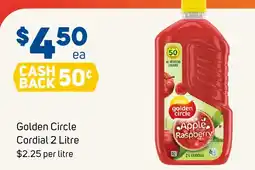 Foodland Golden Circle Cordial offer