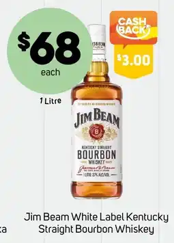 Foodland Jim Beam White Label Kentucky Straight Bourbon Whiskey offer