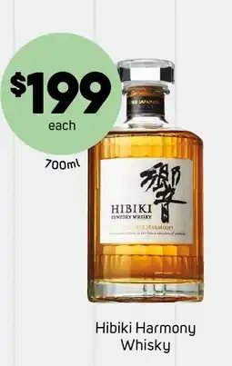 Foodland Hibiki Harmony Whisky offer
