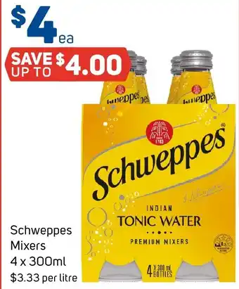Foodland Schweppes Mixers offer