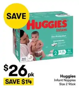 BIG W Huggies Infant Nappies offer