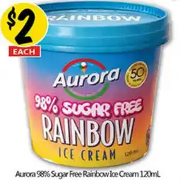 Not Quite Right Aurora 98% Sugar Free Rainbow Ice Cream offer