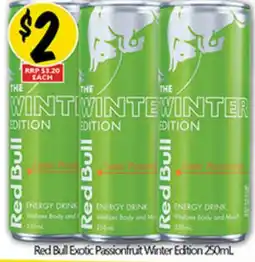 Not Quite Right Red Bull Exotic Passionfruit Winter Edition offer