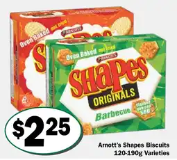 Friendly Grocer Arnott's Shapes Biscuits Varieties offer