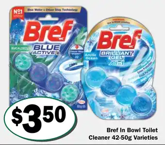 Friendly Grocer Bref In Bowl Toilet Cleaner Varieties offer