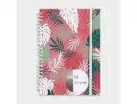 Officeworks Otto A5 200 Page Spiral Notebook Palm offer