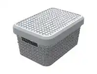 Ezy Storage Mode Small Storage Basket 5.1L Grey