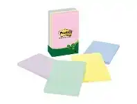 Officeworks Post-it Recycled Super Sticky Notes 101x152mm Helsinki 5PK offer