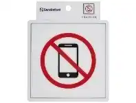 Officeworks Sandleford No Phones Symbol Self-adhesive Sign offer