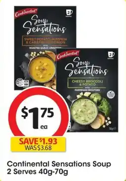 Coles Continental Sensations Soup 2 Serves offer