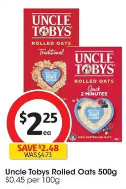 Coles Uncle Tobys Rolled Oats offer