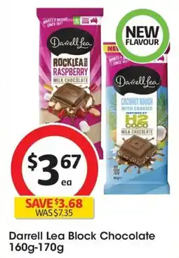 Coles Darrell Lea Block Chocolate offer