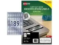 Officeworks Avery Silver Heavy Duty Laser Identification Labels 189UP offer