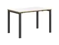 Officeworks Stilford S2 Pro Version 3 Desk 1200 x 750mm White/Oak/Black offer